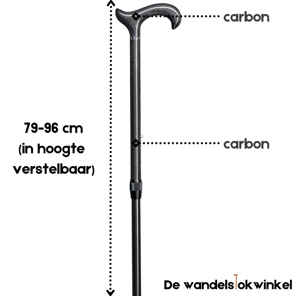 Gastrock Exclusief Carbon-Ergonomisch - zwart/zilver