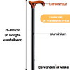 Gastrock Wandelstok Ergonomisch Kers - zwart/kers