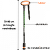 Flexyfoot wandelstok ovalen handvat - zwart